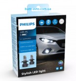 Светодиодные лампы LED PHILIPS 11342U3022X2 H4 к-т